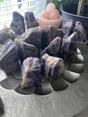 Amethyst bookends